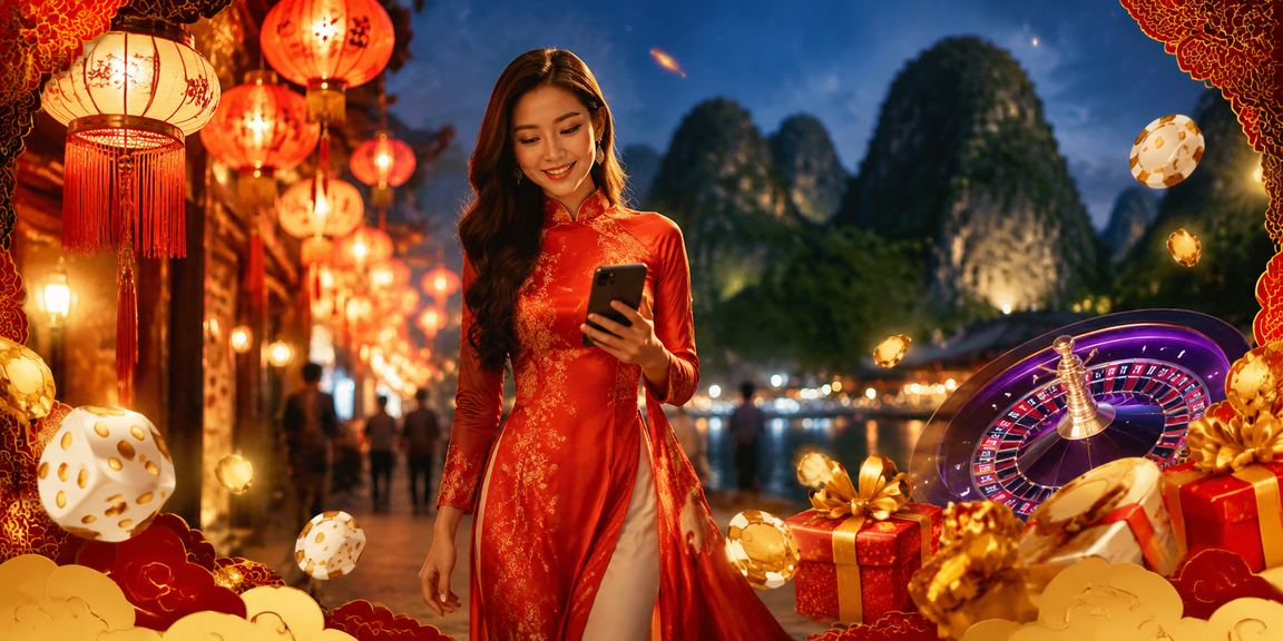 Người chơi trải nghiệm casino di động tại chợ đêm Ninh Bình
